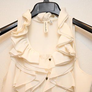 Robbi & Nikki - Cream sleeveless blouse - Size small